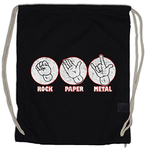Urban Backwoods Rock Paper Metal Turnbeutel Sporttasche