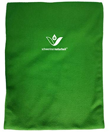Moor Wärmekissen 28x38 cm mit Fleecebezug in Olivgrün, Wärmflasche, Heizkissen, Wärmekompresse