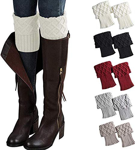 Good partner Legwarmer beinstulpen damen Stiefelstulpen Beinlinge Kurzstulpen (4 Paare-Stil 2)