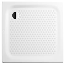 Kaldewei Duschwanne „Superplan“ Modell 390-2 90 × 90 cm in alpinweiß mit Vollantislip mit Perl-Effekt mit Wannenträger