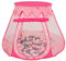 Selonis Tente 105X90cm/200 Balles Château avec Les Balles Plastiques Piscine À Balles pour Enfants, Rose: Perle-Gris-Transparent-Rose Poudré