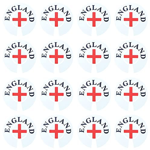 Acclaim Jumbo 6 cm England White Black Red Lawn Bowls Identification Stickers Markers 4 Full Sets Of 4 Self Adhesive