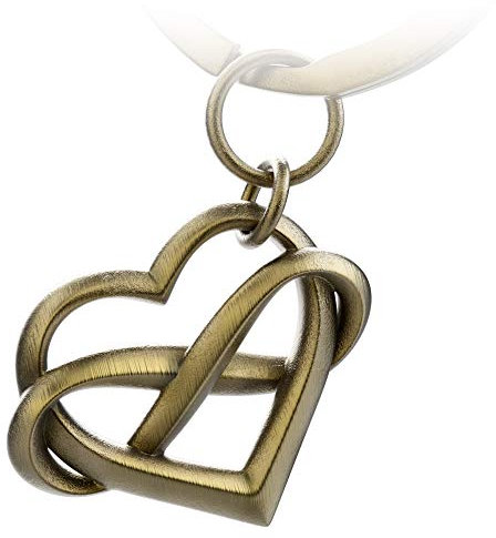FABACH Herz Schlüsselanhänger mit Unendlichkeitszeichen „Infinite Love“ – Unendlichkeit Anhänger mit Herz für Freundin, Freund, Paare - Partner Glücksbringer - Ich liebe dich für immer