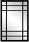 Espejo Ventana Fabricado en España – Medida (80x120 cm) Mod-Romeo | Acabado Artesanal – Espejo de Pared Ideal para Salón, Recibidor, Vestidor, Dormitorio y Baño. (Negro)