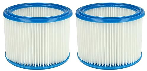 vhbw Filterset 2x Faltenfilter kompatibel mit Stihl SE 100, SE 121, SE 121 E, SE 122, SE 122 E Nass- und Trockensauger - Filter, Patronenfilter