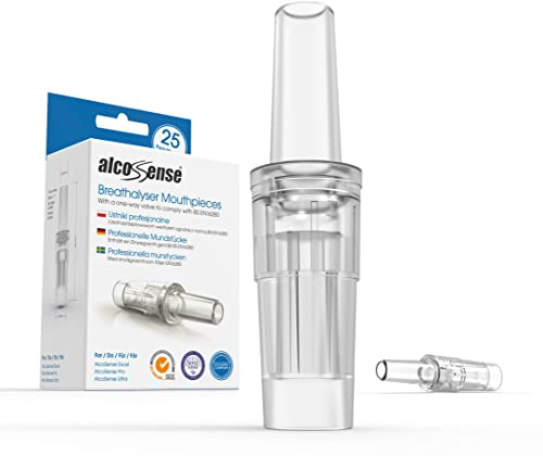 AlcoSense Excel, Pro & Ultra Mouthpieces (1,000 Mouthpieces / 40 x Packs of 25)