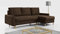 MKS MEBLE Ecksofa - L-Form Sofa mit Schlaffunktion - Wohnlandschaft L Form, Ecksofa mit Schlaffunktion und Bettkasten, Schlafsofa mit Bettkasten, Couch mit Schlaffunktion - Braun LANG
