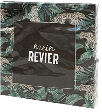 20 Servietten mit Leoparden | Afrika | Spruch | Text | Schrift | Fest | Party | Tischdeko 33x33cm