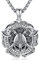Wikinger Kette Herren 925 Sterling Silber Odin Halskette Nordischer Mythologie Amulett Anhänger ViKing Schmuck Frauen Damen Mann