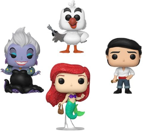 Funko Pop! Disney: Little Mermaid - Ursula - 4 Packung - Diamant-Glitzer - Vinyl-Sammelfigur - Geschenkidee - Offizielle Handelswaren - Spielzeug Für Kinder und Erwachsene - Movies Fans
