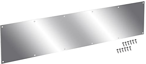CQMMA Door Aluminum Kick Plate 8x30 inches Suitable for 32 Doors, 12GA (5/64 inch) Thickness Al Alloy, 8 x 30 Silver