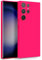 MyGadget Cover per Samsung Galaxy S23 Ultra - Custodia in Silicone Morbido a Doppio Strato – Case con Protezione Fotocamera & Fodera Interna Antigraffio - Rosa magenta