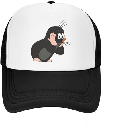 Baseballkappe Snapback-Sonnenhut klassischer Trucker-Hut für Erwachsene Cartoon-Maulwurf-Stil Kleiner Snapback Sommer verstellbare Baseballkappe Hip-Hop Geburtstagsgeschenk