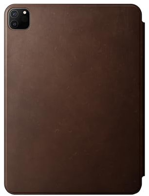 NOMAD Modern Leather Folio | für iPad Pro und Air | Robuste Echtlederhülle mit Rahmen aus Glasfaser | passend für iPad Pro 11 (4th Gen) und iPad Air 11 M2 (2024) | Brown