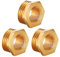 Messing Reduzierstück G1 auf G1/2 (AG Ø 32,5mm x IG Ø 19,5mm), 3 Stück Reduzierung Gewinde-Fitting G1 Außengewinde X G1/2 Innengewinde, AG/IG Reduzierung, Reduzierstück aus Messing