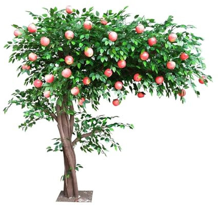 EYPKPL 4,9 Fuß künstliche Bäume, künstlicher Apfelbaum, künstliche Pflanze, für draußen und drinnen, künstlicher Baum, große künstliche Pflanze, Landschaftsdekoration