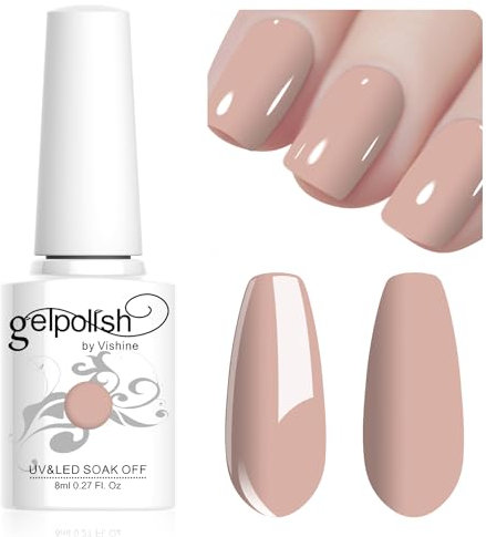 Vishine Wheat Color Gel Polish, 8ml Soak Off UV LED Gel Nail Art DIY Manicure for Girls Women #083
