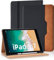 Vkooer Custodia per iPad 9.7 pollici 2018/2017 (iPad 6a/5a generazione) - iPad Air 2 / Air 1 Cover Protettiva Pelle PU con Auto Svegliati/Sonno e Supporto Funzione Flip Tasca Case - Nero