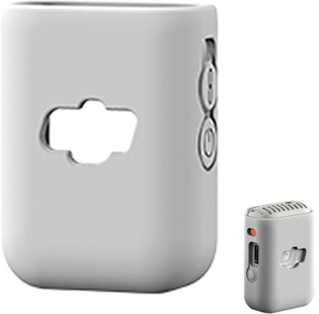 Honbobo Mic 2 Funda Protectora Compatible con dji Mic 2 Micrófono Funda de Silicona Accesorios de protección (Grey)