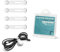 Kcmell Magnetic Cable Ties 8 Pieces, White Reusable Cable Ties Cable Organisers Magnetic Cable Clips Silicone Cord Organiser Cable Straps for Organizing and Bundling Wires, Earphone, Charger