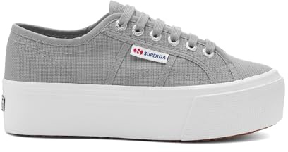 Superga - Unisex 2790 Platform Shoes, Color Grey Md/Favorio, Size: 6.5 M US Mens/8 M US Womens