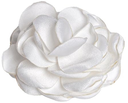 Rose Blume Haarklammer Brosche (weiße)