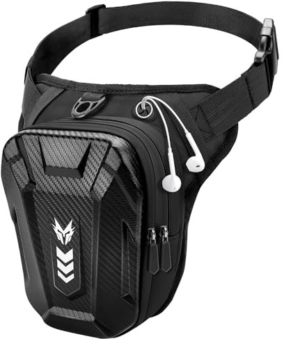ISEYOU Thigh Leg Bag for Men and Women, Expandable Storage Pouch with Strap for Motorcycle, Cycling, Horse Riding, Hiking, Camping, Fishing, and Travel