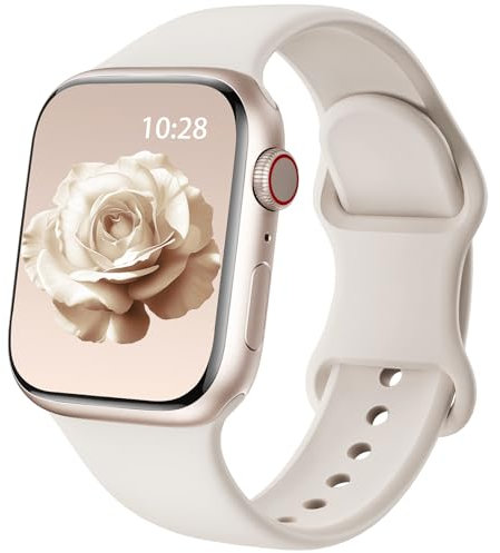 Yoohoo Cinturini Compatibile con Cinturino Apple Watch 40mm 44mm 46mm 45mm 42mm 41mm 38mm 49mm Donna Uomo, Sportivi Silicone Compatibile con Apple Watch Series 10 9 8 7 6 5 4 3 2 1 SE Ultra