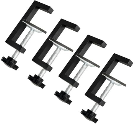 4 Pcs G Clamp, Adjustable G Clamps for Woodwork, Heavy Duty Universal Wood Clamps for Carpentry DIY Projects Building Automotive Repair