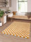 Rugs Essentials Shaggy Schachbrettmuster Teppich, Rechteckiger Teppich für das Wohnzimmer - Schlafzimmer, Weich und Bequem, Pflegeleicht, Florhöhe 30 mm, Polypropylen, 120 x 170 cm, Orange