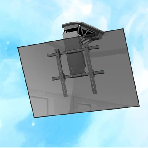 Soporte de pared para TV, soporte motorizado para TV de techo, elevador eléctrico telescópico para TV con elevación automática, soporte eléctrico para TV de techo con control remoto y control de inte