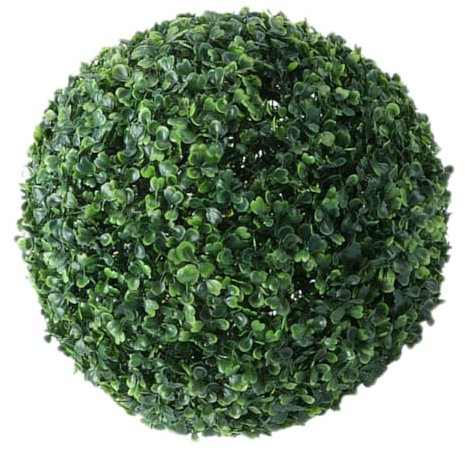 Cabilock Bola de Hierba Artificial Verde Colgante Planta Topiaria Simulada para Decoración de Interiores y Exteriores Adorno Colgante de Césped Falso para y