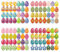256 Stück Ostern Aufkleber, Ostereier Deko Sticker, Kinder Selbstklebend Osteraufkleber, DIY Basteln Deko Ostereier Aufkleber Set, für Jungen und Mädchen zum Ostern Deko Basteln Karten Geschenk