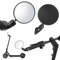 2 Stück E-Scooter Rückspiegel, HD Mini Rückspiegel, verstellbar 360° drehbar einklappbar Spiegel konvex optimale Sicht nach hinten passend, Universal spiegel für E-Scooter Lenker 17.4-22 mm