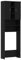 vidaXL Waschmaschinenschrank Schwarz Eichen-Optik 64x25,5x190 cm