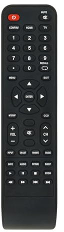 Télécommande de rechange RC-801-0A pour Insignia NS-19E450WA11 NS-19E450A11 NS-22E455C11 NS-22E450A11 NS19E450WA11 NS19E450A11 NS22E450A11 55C11 NS22E450A11 TV LCD LED HDTV 19/22
