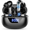 Bluetooth Kopfhörer, In Ear Kopfhörer Kabellos Bluetooth 5.3 mit 4 ENC Noise Cancelling Mic, 48 Std Wireless Earbuds Hi-Fi Stereo, IP7 Wasserdicht Ohrhörer für iOS Android, LED Anzeige, USB-C, Schwarz