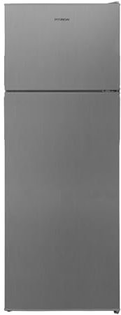 Hyundai Frigorífico 2 Puertas Inox HF145500EX. Capacidad 213 Litros, Puerta Reversible, Bajo Nivel Sonoro, Eficiencia Energética Clase E