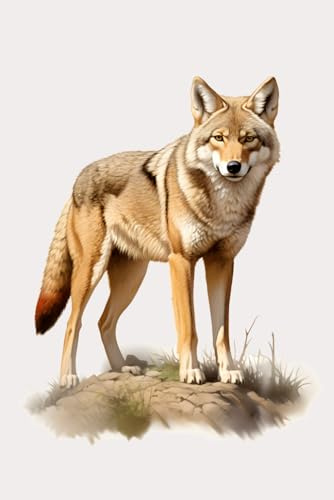 Notizbuch: Rotwolf Notizbuch | 6x9 Zoll DIN A5 | 100 Seiten liniert | Wölfe Notizheft | Waldtiere Tagebuch | Wald Schreibheft | Wildtiere Geschenk