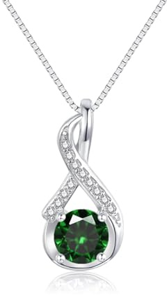 Loutade Kette Silber 925 Damen, 925 Sterling Silber Halskette mit Zirkonia | 45+5cm Silberkette mit Anhänger, Geburtstagsgeschenk für Frauen Mädchen, Halskette Damen zum Geburtstag Weihnachten