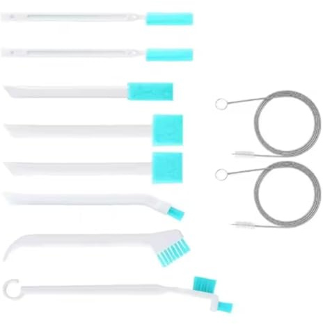 Aboiled New Ice Makers Cleaners Set 10Pcs Ice Machine Cleaning Brushes and 2pcs Hook Brush