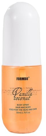 Parfum Body Spray 50ml Kokos Duftendes Bodyspray Vanille Bodys Spray- Hair And Body- Fragrance Mist Long Lasting Fragrance Sprays Reisegröße Bodyspray Pflegendes Und Zart Duftendes Körperspray