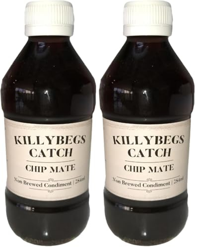 Chip Mate - Non Brewed Condiment, Chip Shop Vinegar - 284Ml Glass Bottles - No Gluten - By Shines (Pack of 2)