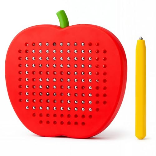 NiceNaiils Mini Magnetische Zeichentafel,Zaubertafel,Pädagogisches Zeichentablett,Magnet Spiel mit Kugeln und magnetischem Stift für Kinder Schul Familie