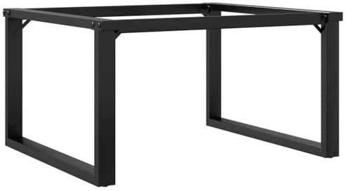 Vorpalize Pieds de meubles en O - 70 x 60 x 43 cm - En acier revêtu par pulvérisation - Pieds de table robustes - Pour meubles de bricolage de style industriel - Noir