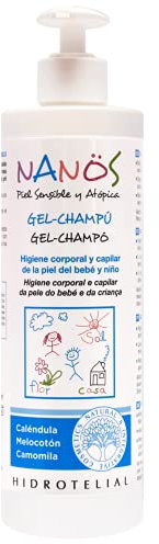 HIDROTELIAL Nanos Gel Shampoo für empfindliche und atopische Haut, transparent, 500 ml, 500 ml, 1 Stück