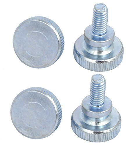 sourcingmap® 4stk M6x12mm Flach Rändelkopf Vollgewinde Daumenschrauben Schrauben Befestigung de
