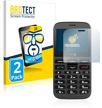 brotect Screen Protector compatible with Doro 1370 (2 Pack) - HD-Clear Protection Film