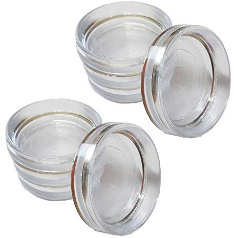 60 mm transparents protègent les sols en bois, en carrelage et en moquette des dommages causés par les roues, les chaises, les lits, les canapés et les pieds de table (8, grand)