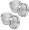 Clear Castor Cups 56mm Protect Wooden, Laminate, Tiled Floors and Carpets from Wheel Damage and Scratches Caused by Chair, Bed, Sofa and Table Legs (8, Large)